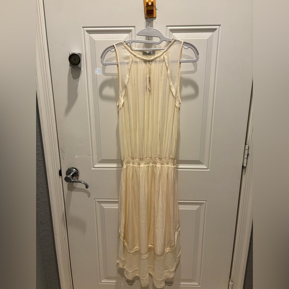 Ramy Brook Dress Womens Quinn cream Chiffon Ladies Medium - Picture 3 of 4